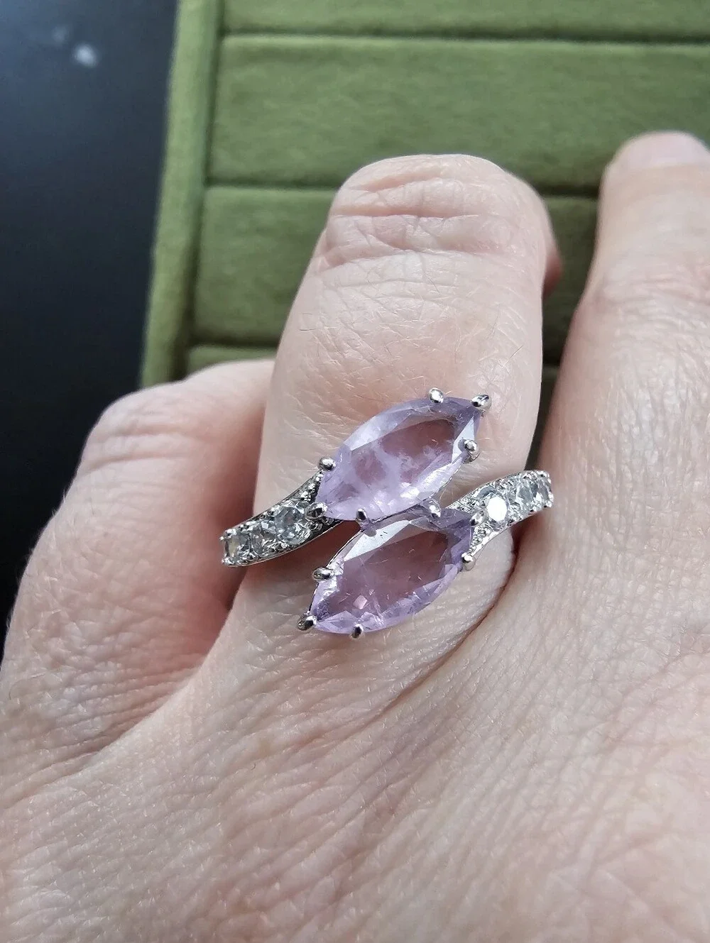 Rhodium Plated Ring Size 8